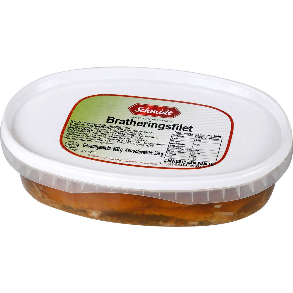 Produktabbildung Schmidt Bratheringsfilet in Marinade