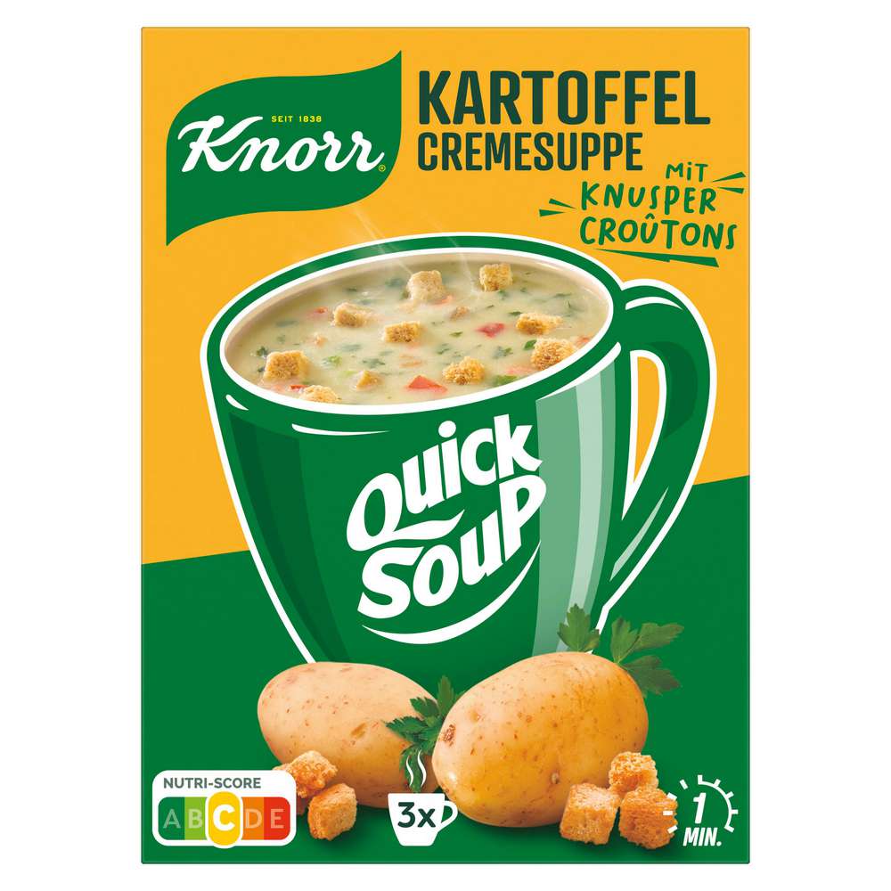 Produktabbildung Knorr Coup a Soup Instantsuppe, Kartoffelcreme