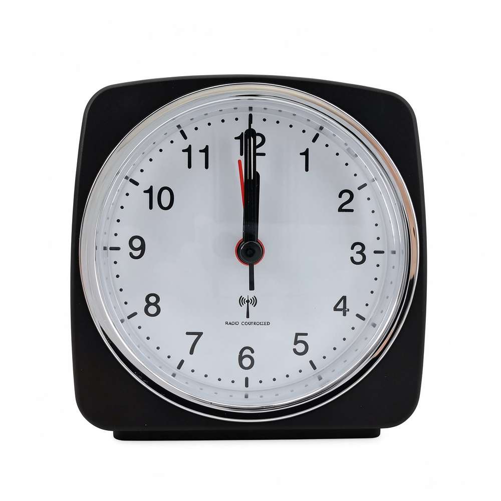 Produktabbildung manufact Funkwecker analog, eckig
