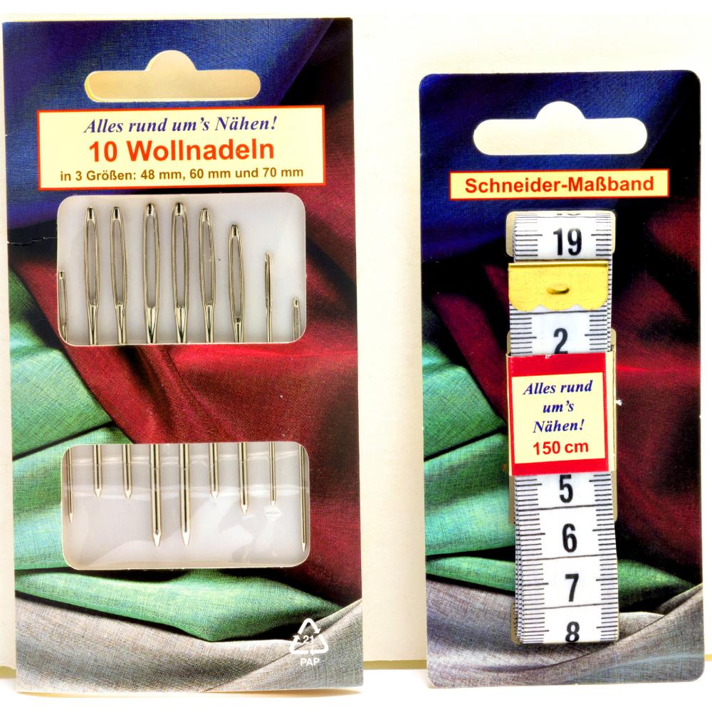 Produktabbildung keine Marke Verschiedene Kurzwarenartikel, je Artikel/50 g-Knäuel