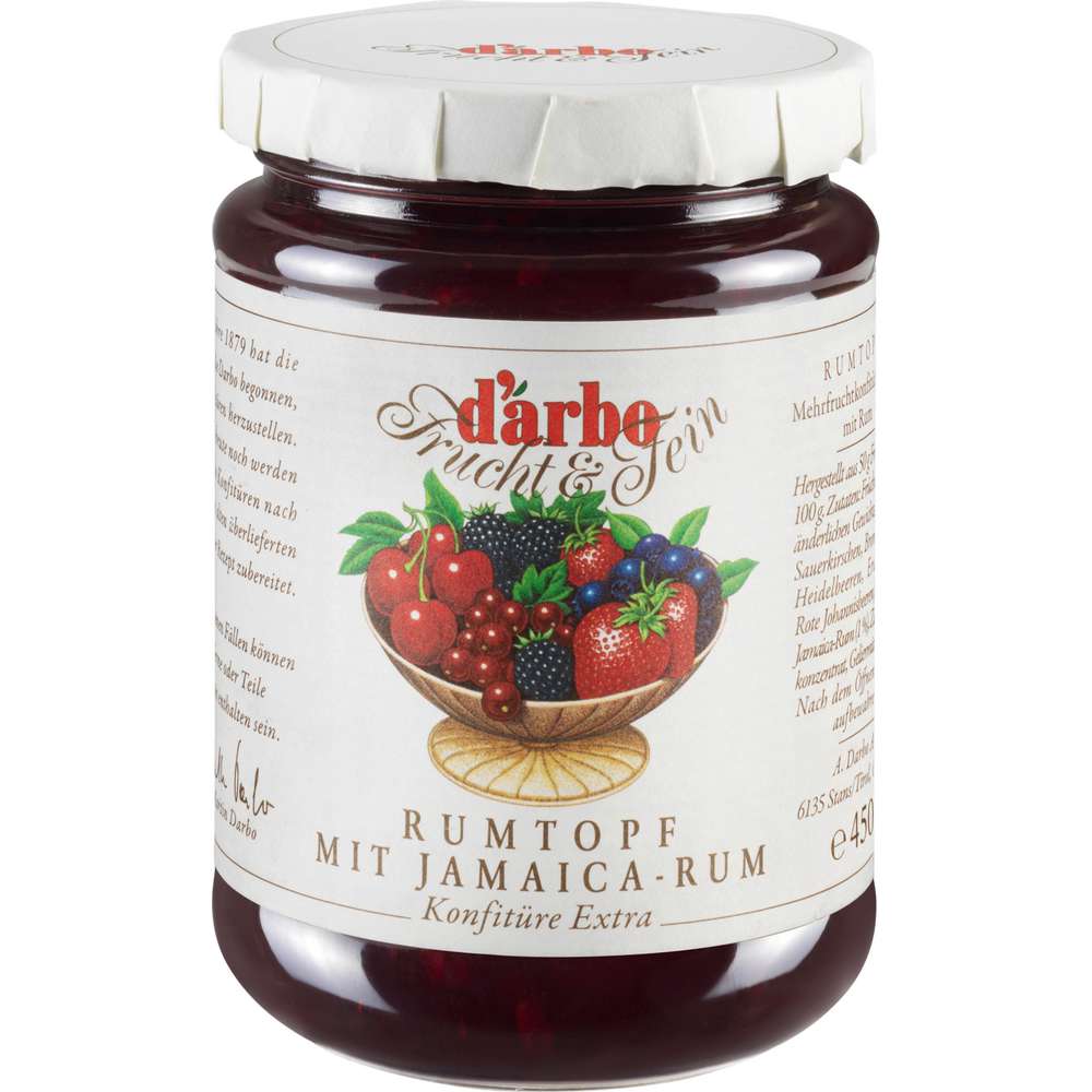 Produktabbildung Darbo Konfitüre extra, Rumtopf mit Jamaica-Rum