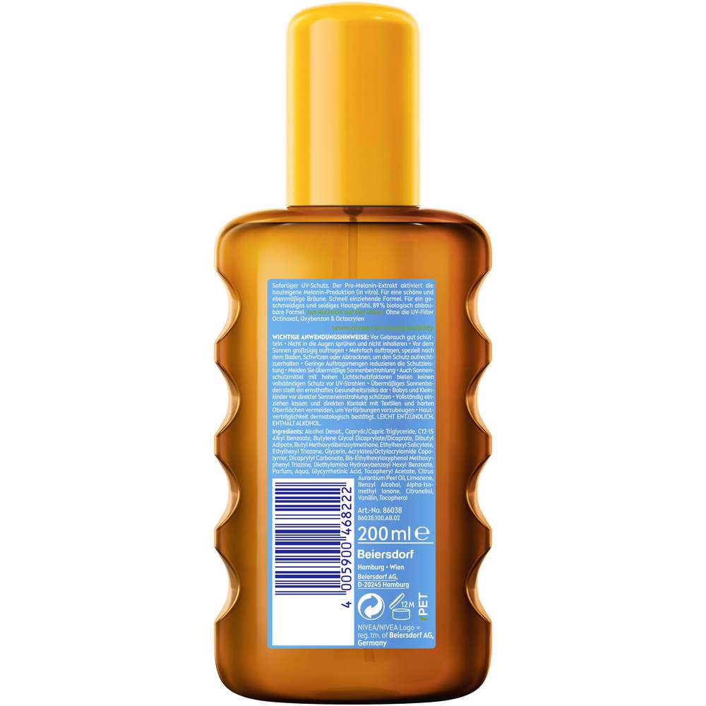 Produktabbildung Nivea Sonnenöl, Protect & Bronze LSF 30