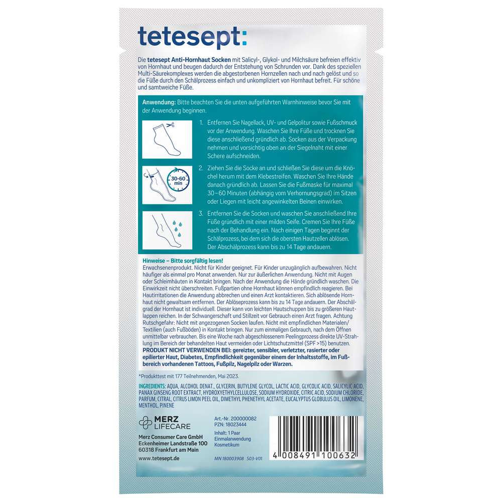 Produktabbildung tetesept Anti-Hornhaut Socken