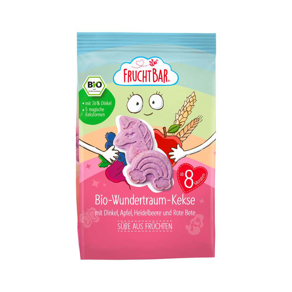 Produktabbildung Fruchtbar Bio-Wundertraum-Kekse mit Dinkel, Apfel & Heidelbeere