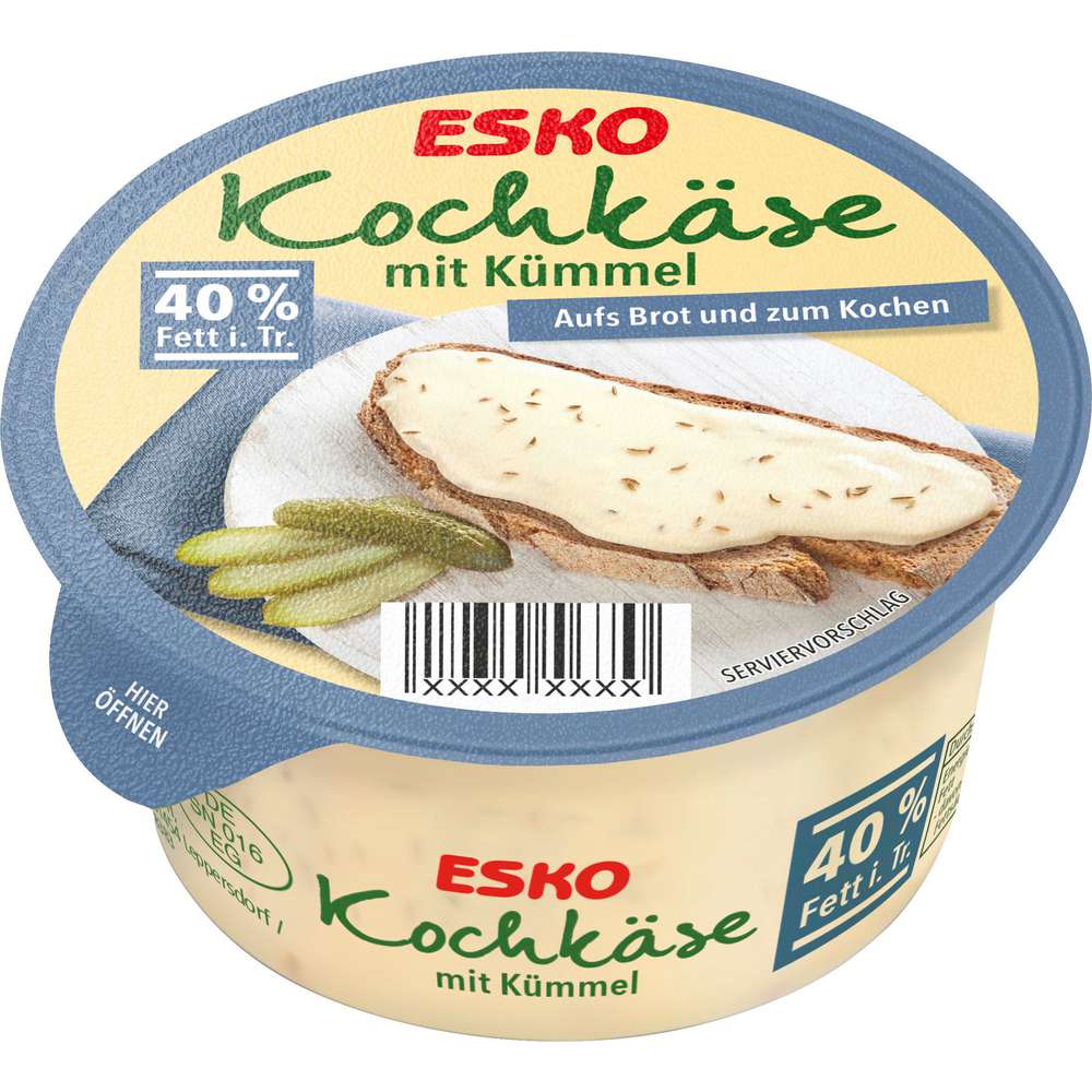 Produktabbildung Esko Kochkäse mit Kümmel, 40% Fett i. Tr.