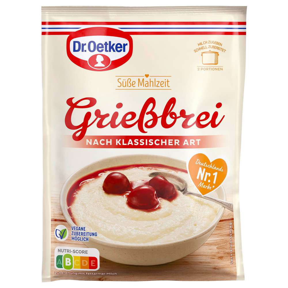Produktabbildung Dr. Oetker Grießbrei, nach klassischer Art