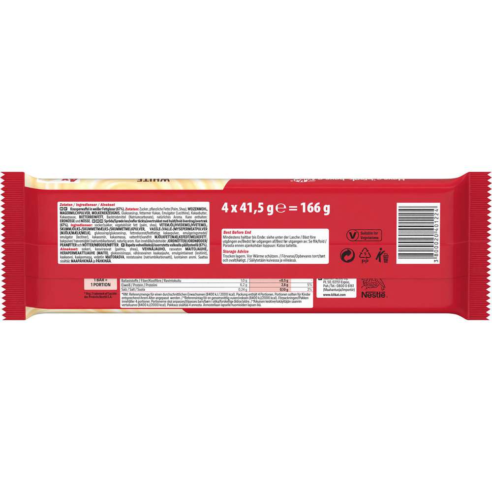 Produktabbildung Nestle Kit Kat White