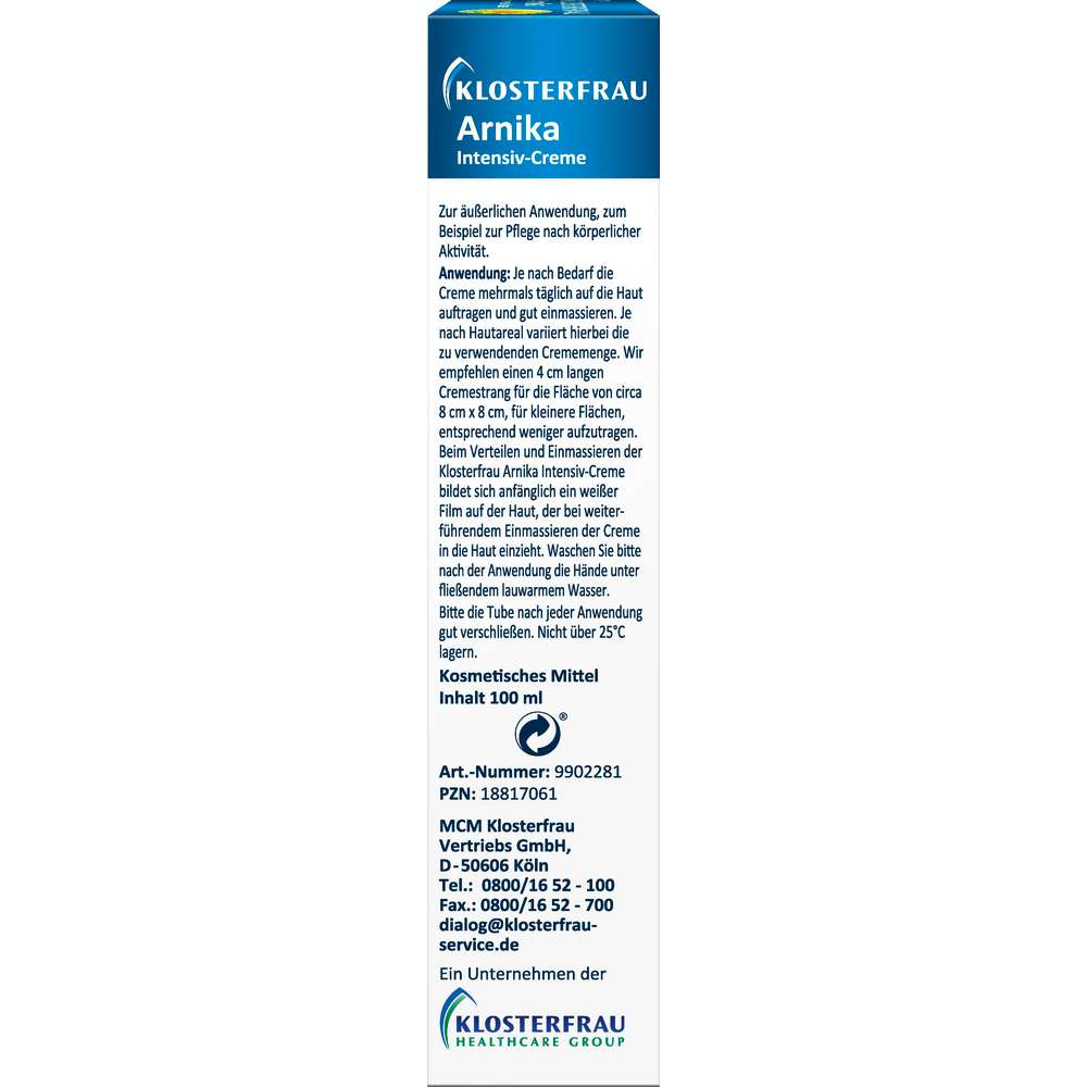 Produktabbildung Klosterfrau Arnika Intensiv- Creme