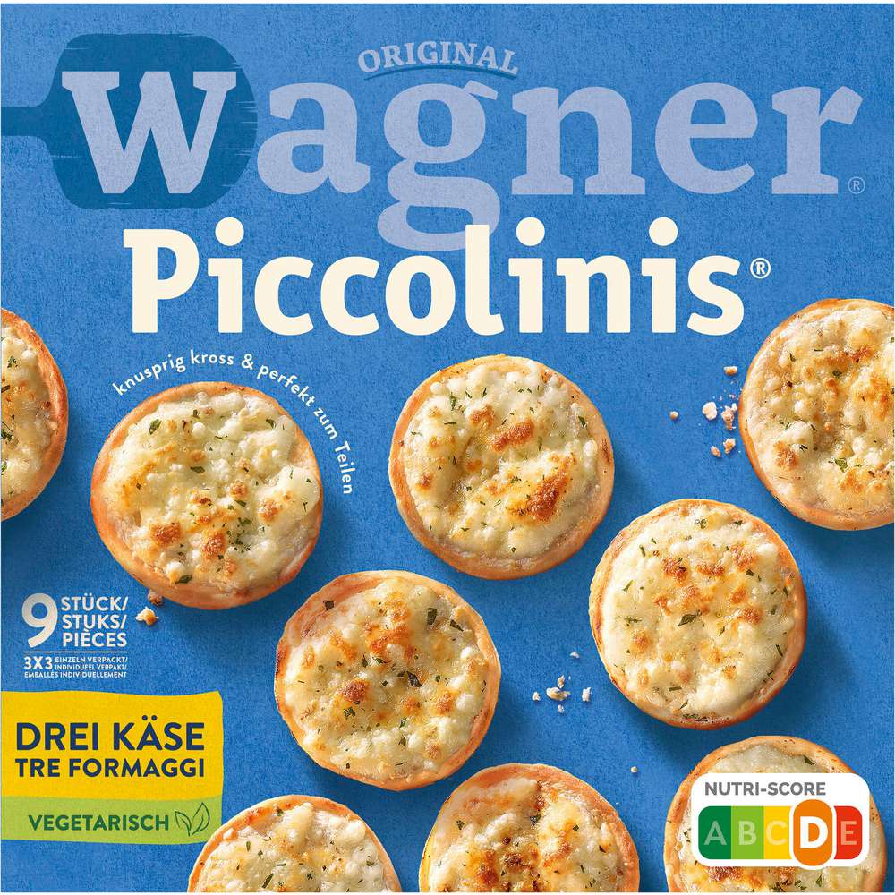 Produktabbildung Wagner Piccolinis drei Käse, tiefgekühlt