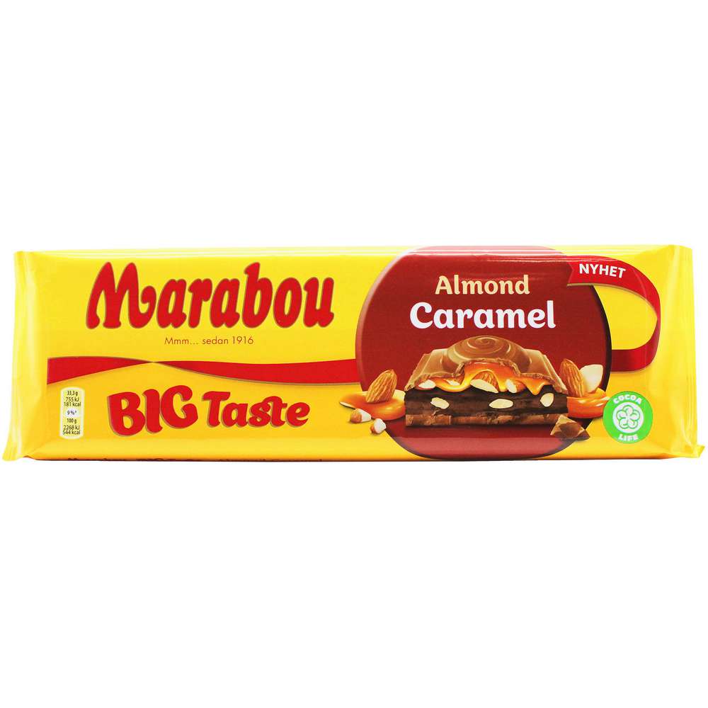 Produktabbildung Marabou Tafelschokolade Big Taste, Almond Caramel