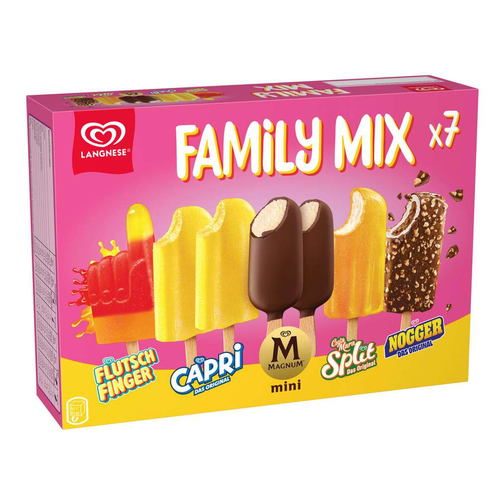 Produktabbildung Langnese Stiel-Eis Mischung, Family Mix