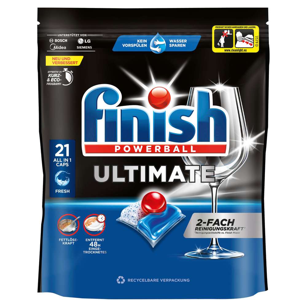 Produktabbildung Finish Spülmaschinen-Caps Ultimate Fresh
