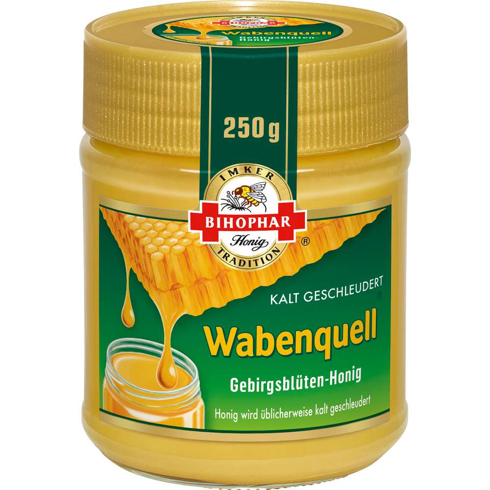 Produktabbildung Bihophar Wabenquell Gebirgs-Blütenhonig