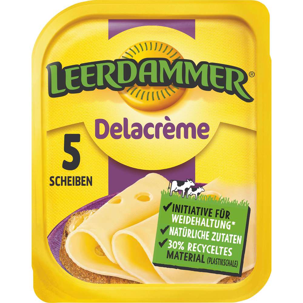 Produktabbildung Leerdammer Käsescheiben, Delacrème