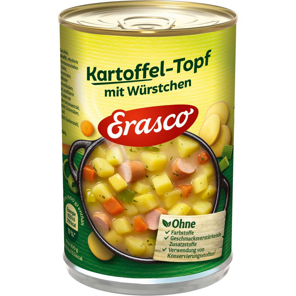 Produktabbildung Erasco Kartoffel-Topf mit Würstchen