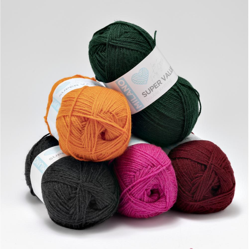 Produktabbildung keine Marke Milano, je 100 g-Knäuel