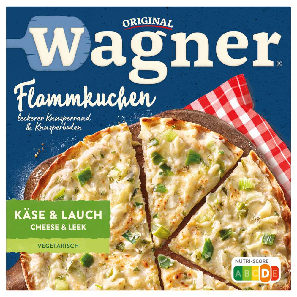 Produktabbildung Wagner Flammkuchen, Käse & Lauch, tiefgekühlt