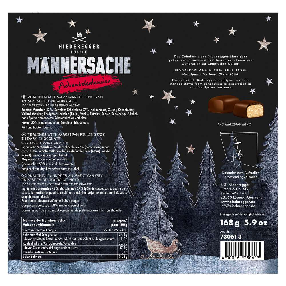 Produktabbildung Niederegger Adventskalender Männersache, Mini