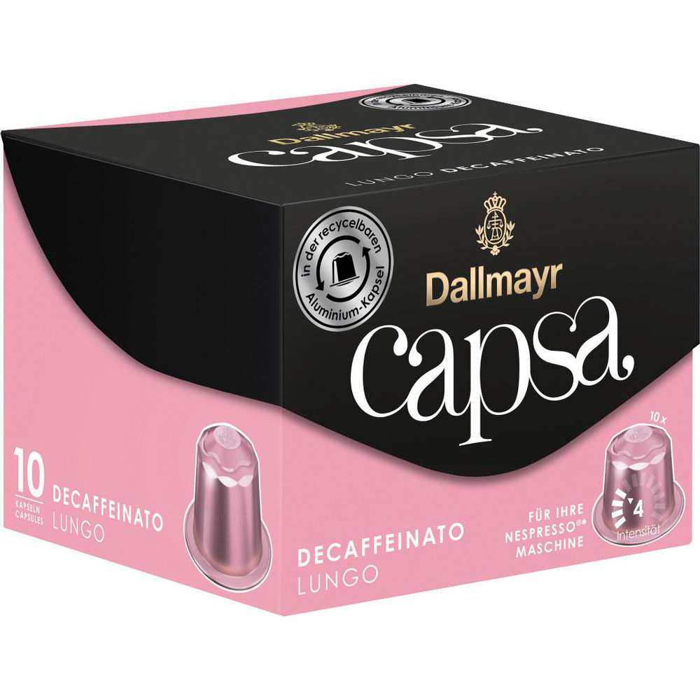 Produktabbildung Dallmayr Kaffee Kapseln Lungo, entkoffeiniert