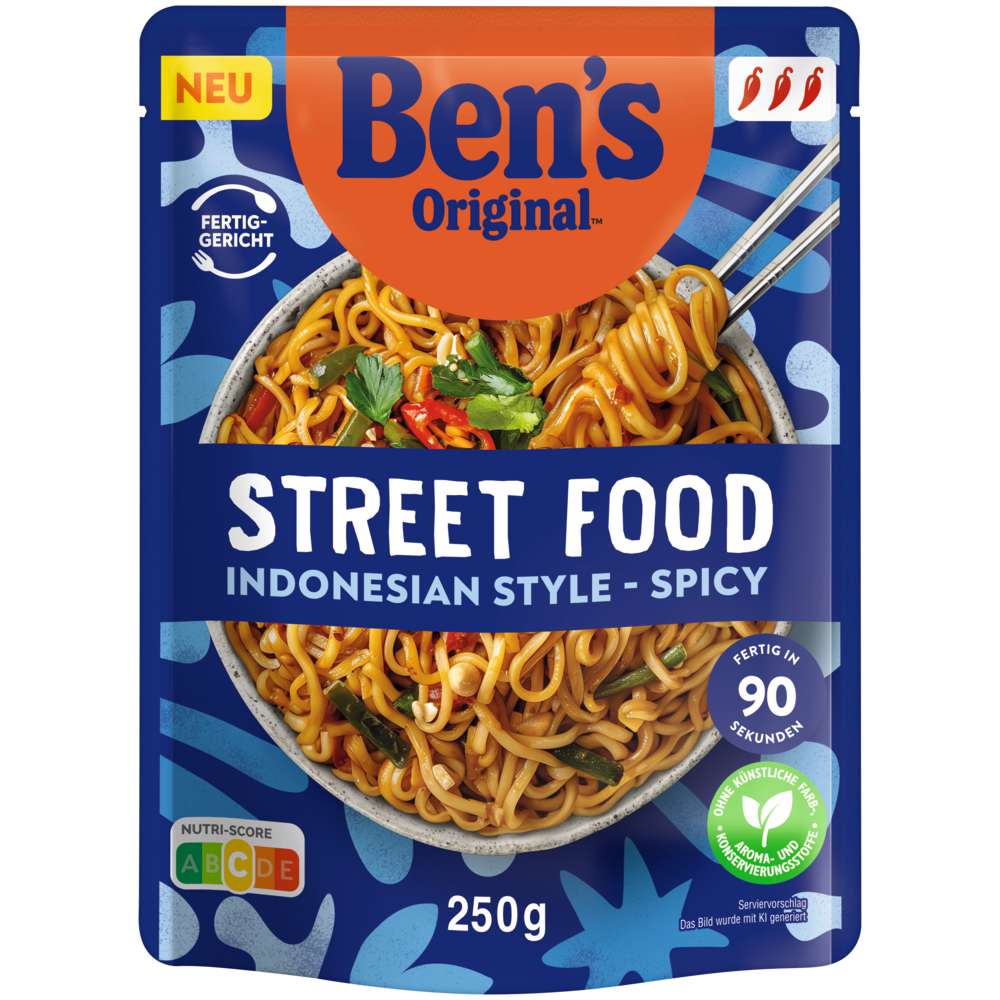 Produktabbildung BEN'S ORIGINAL Fertiggericht Street Food Indonesien