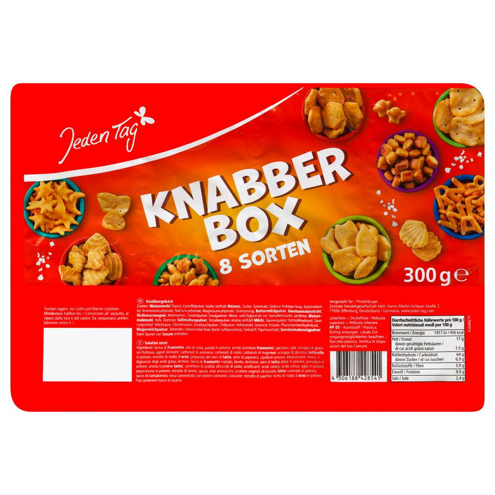 Produktabbildung Jeden Tag Knabberbox 