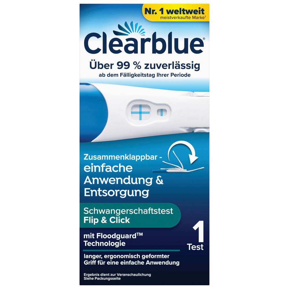 Produktabbildung Clearblue Schwangerschaftstest Flip & Click