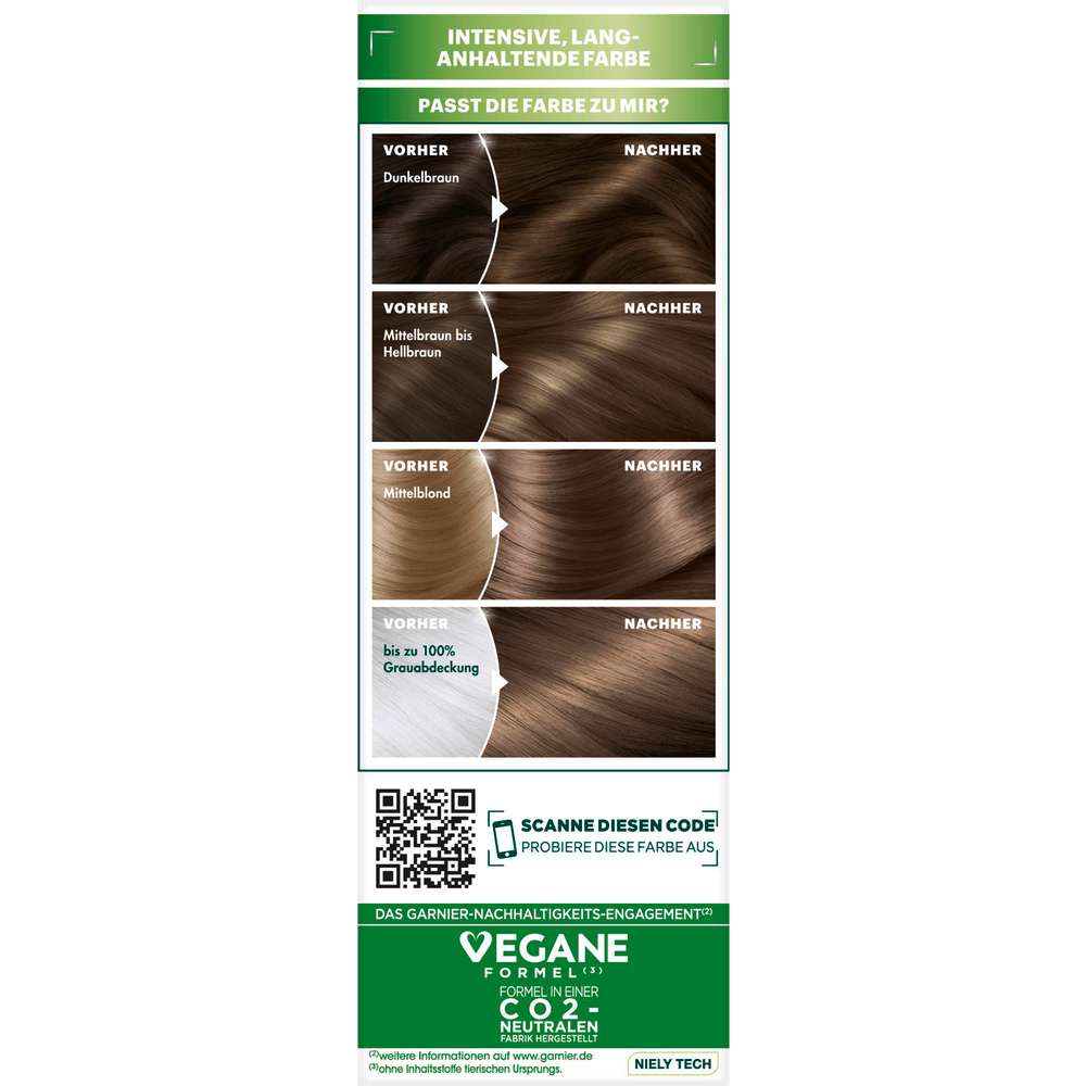 Produktabbildung Garnier Nutrisse Haarfarbe, Hellbraun Mocca 50
