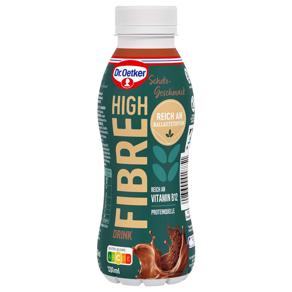 Produktabbildung Dr. Oetker High Fibre Drink Schoko