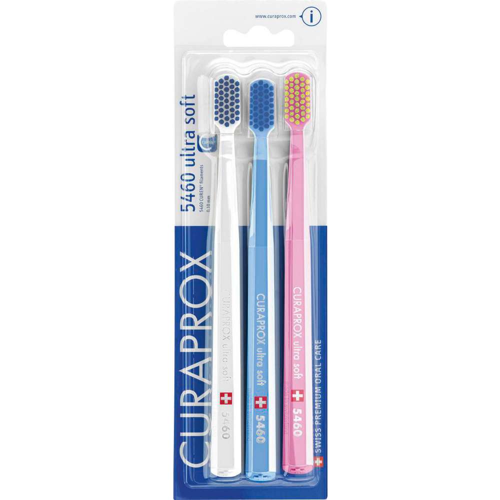 Produktabbildung Curaprox Zahnbürste 3er-Set, ultra soft