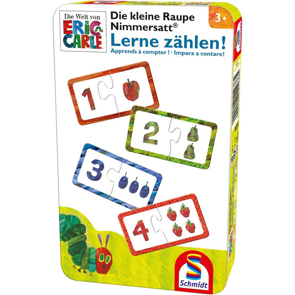 Produktabbildung Schmidt Spiele Die kleine Raupe Nimmersatt, Lerne zählen!
