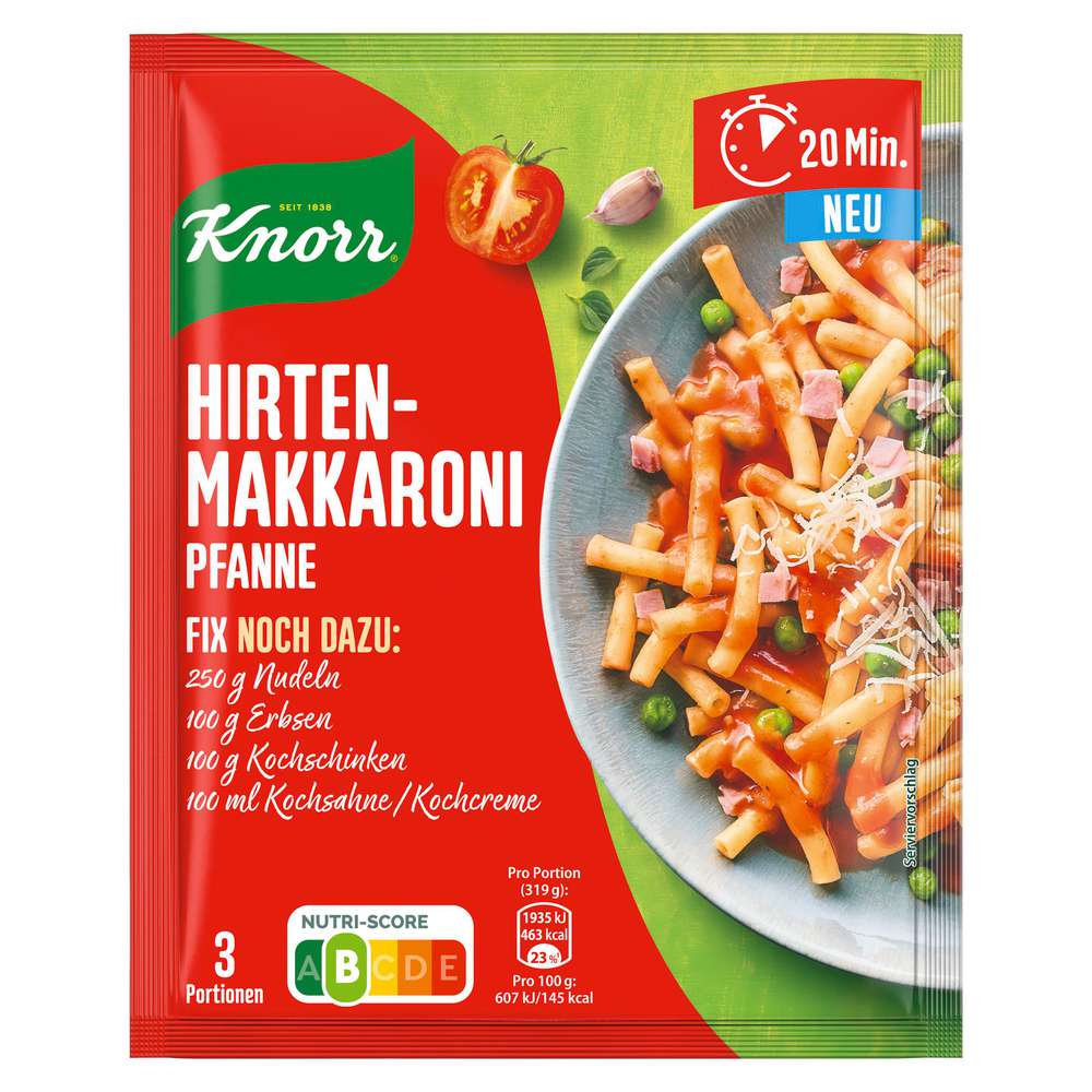 Produktabbildung Knorr Fix-Würzmischung, Hirtenmakkaroni