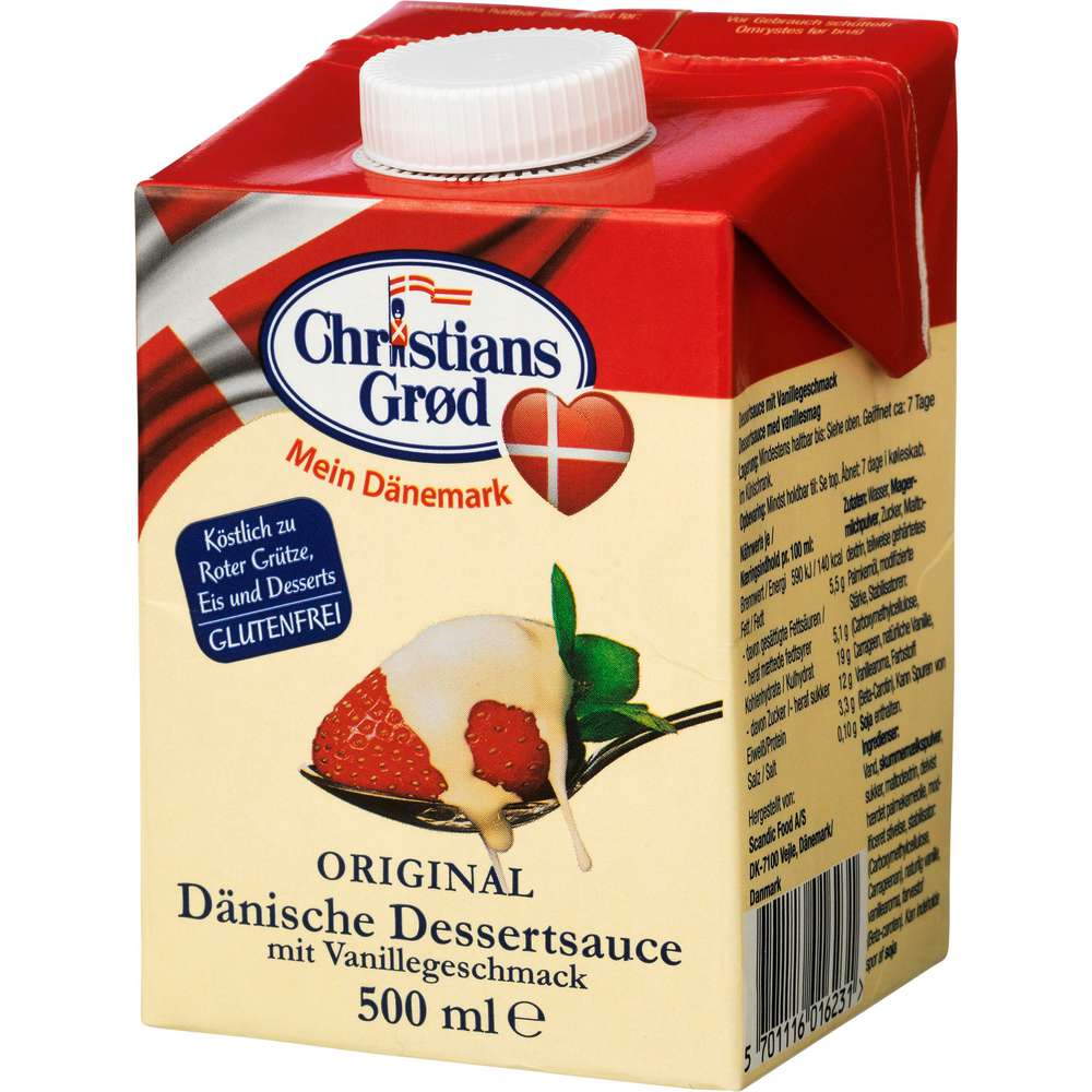 Produktabbildung Christians Grod Dessertsauce mit Vanillegeschmack