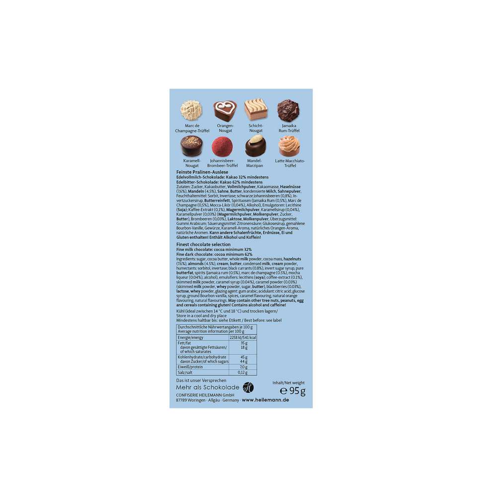 Produktabbildung Heilemann Pralinen Mischung, Unsere Besten, Praliné Composition