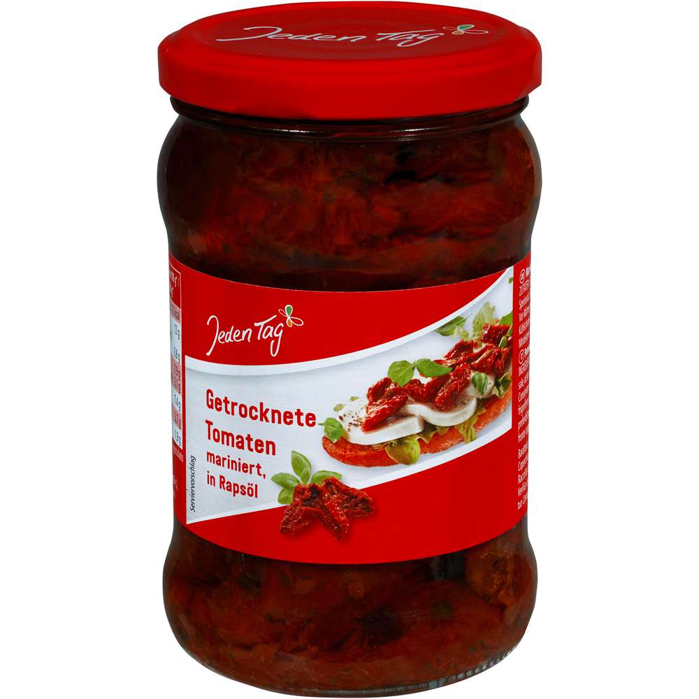 Produktabbildung Jeden Tag Getrocknete Tomaten, mariniert, in Rapsöl