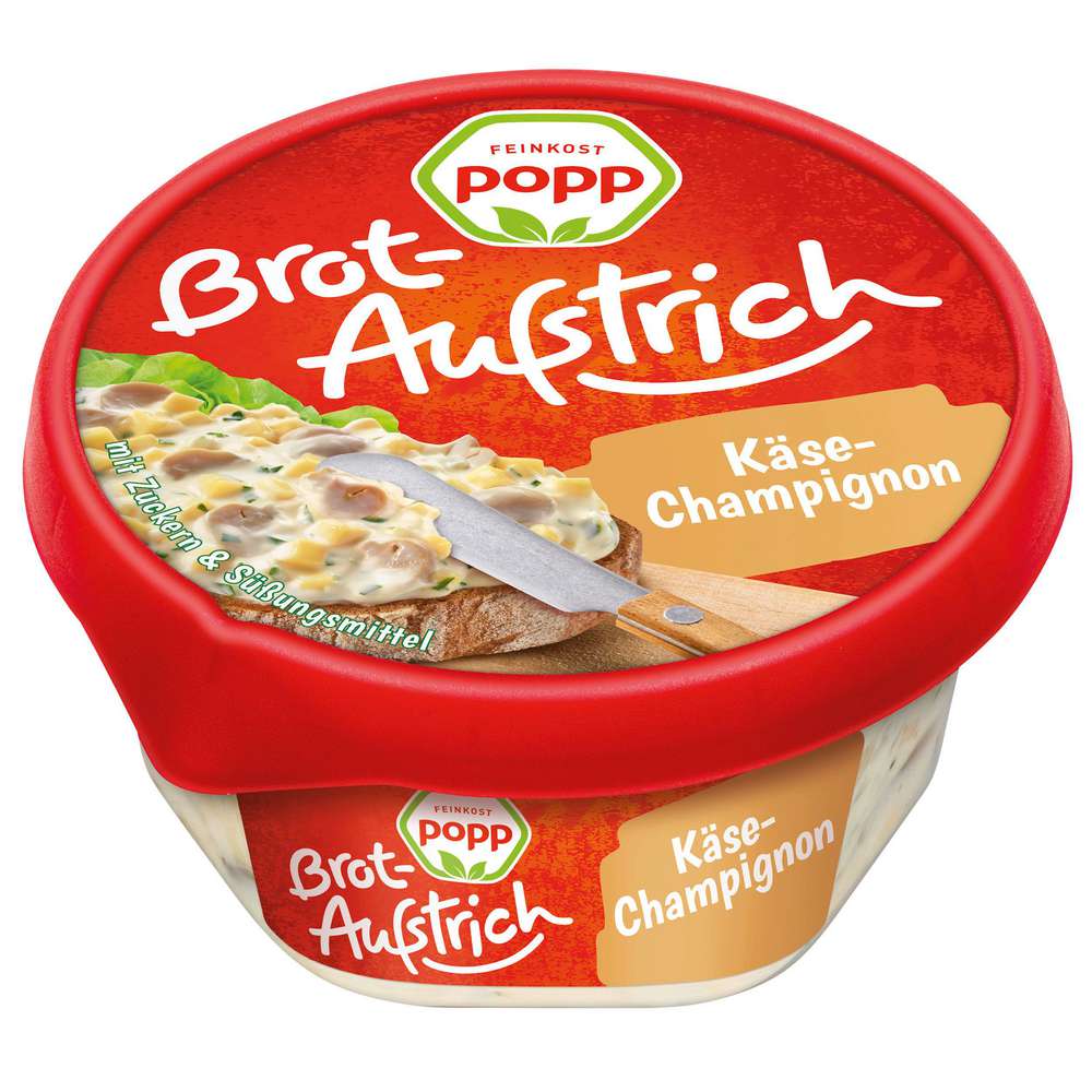 Produktabbildung Popp Brotaufstrich, Käse/Pilz