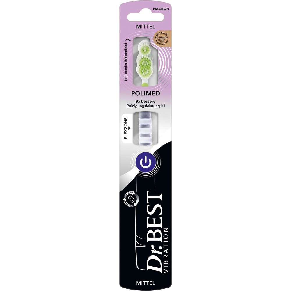 Produktabbildung Dr.Best Zahnbürste mit Vibration, Mittel