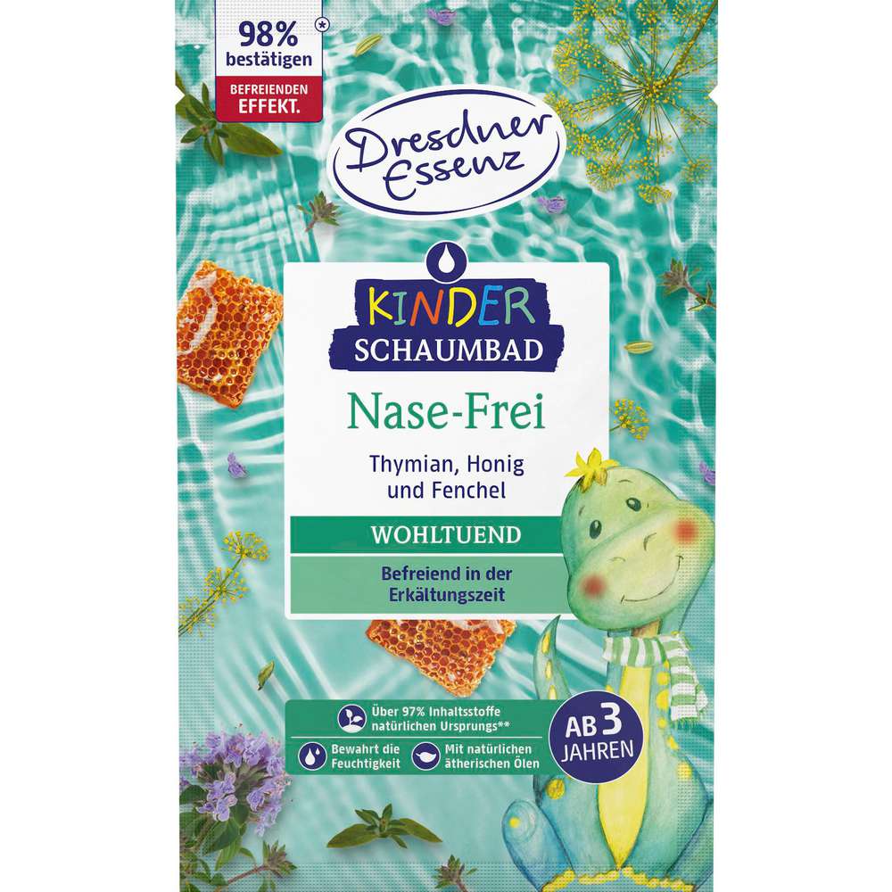 Produktabbildung Dresdner Essenz Schaumbad Kids Nase Frei, Thymian, Hpnig, Fenchel