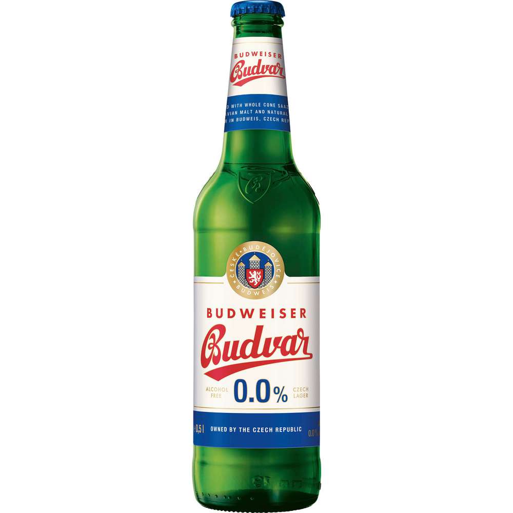 Produktabbildung Budweiser Budvar Bier alkoholfrei 0,0%