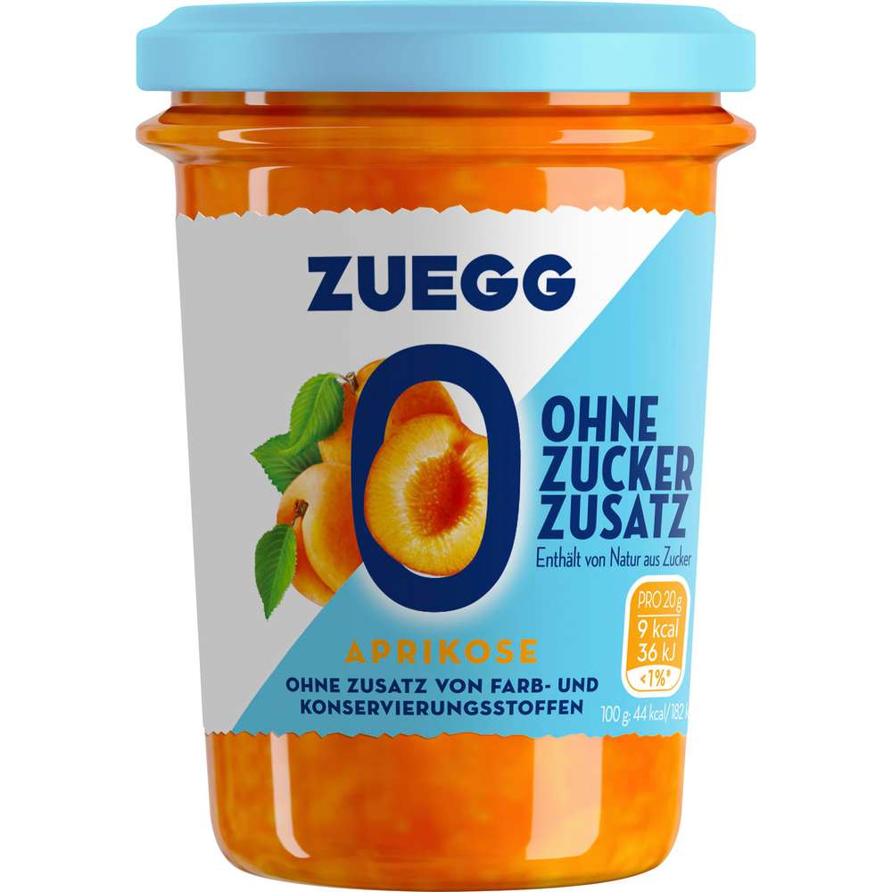 Produktabbildung Zuegg Fruchtaufstrich Aprikose, ohne Zuckerzusatz