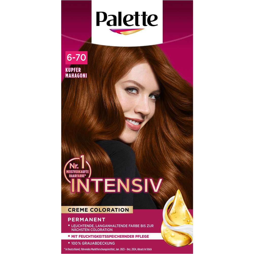 Produktabbildung Poly Palette Intensiv Creme Coloration, 6-70 Kupfer Mahagoni