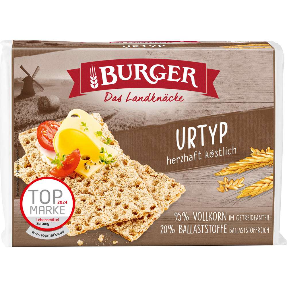 Produktabbildung Burger Roggenvollkorn-Knäckebrot, Urtyp