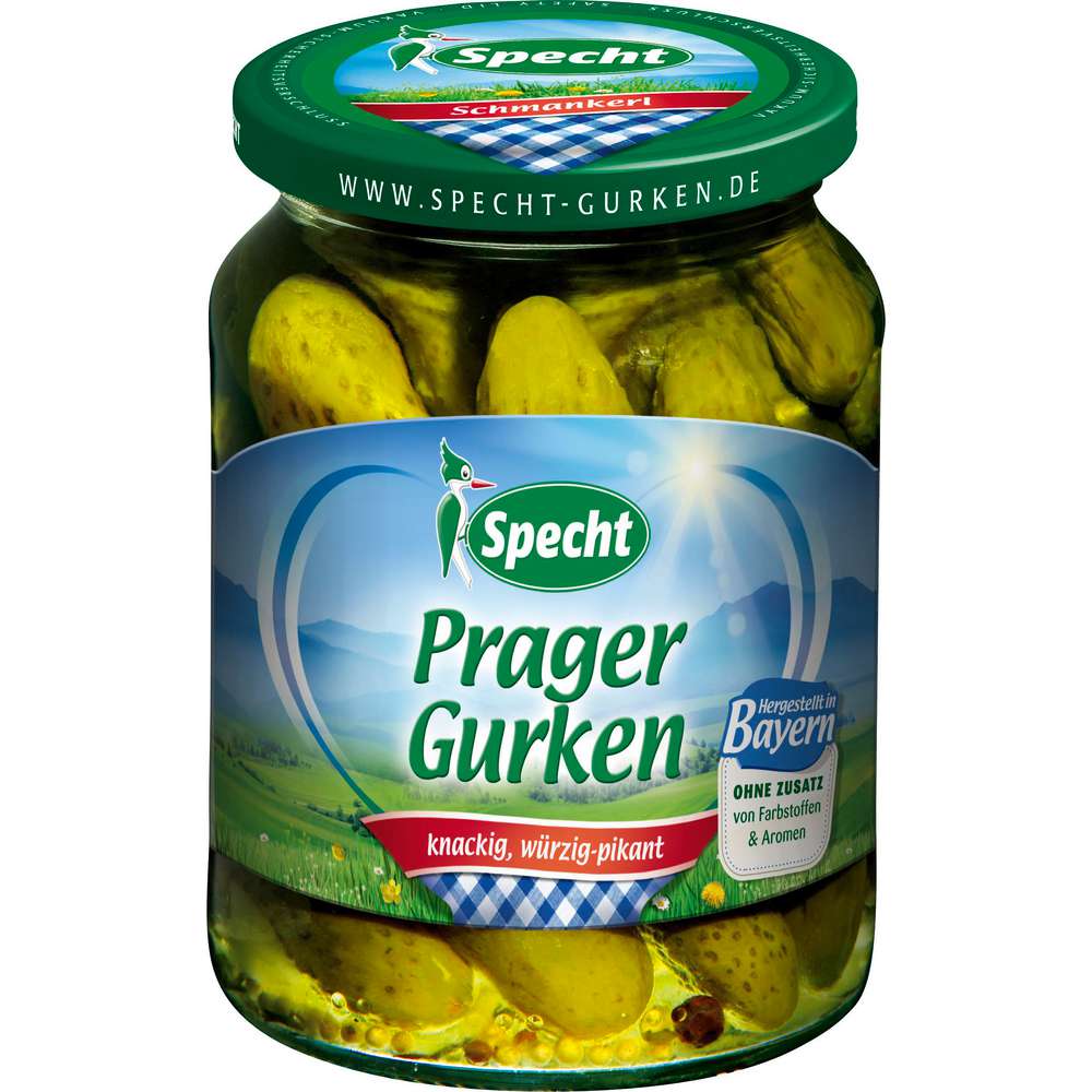 Produktabbildung Specht Prager Gurken, knackig würzig-pikant 