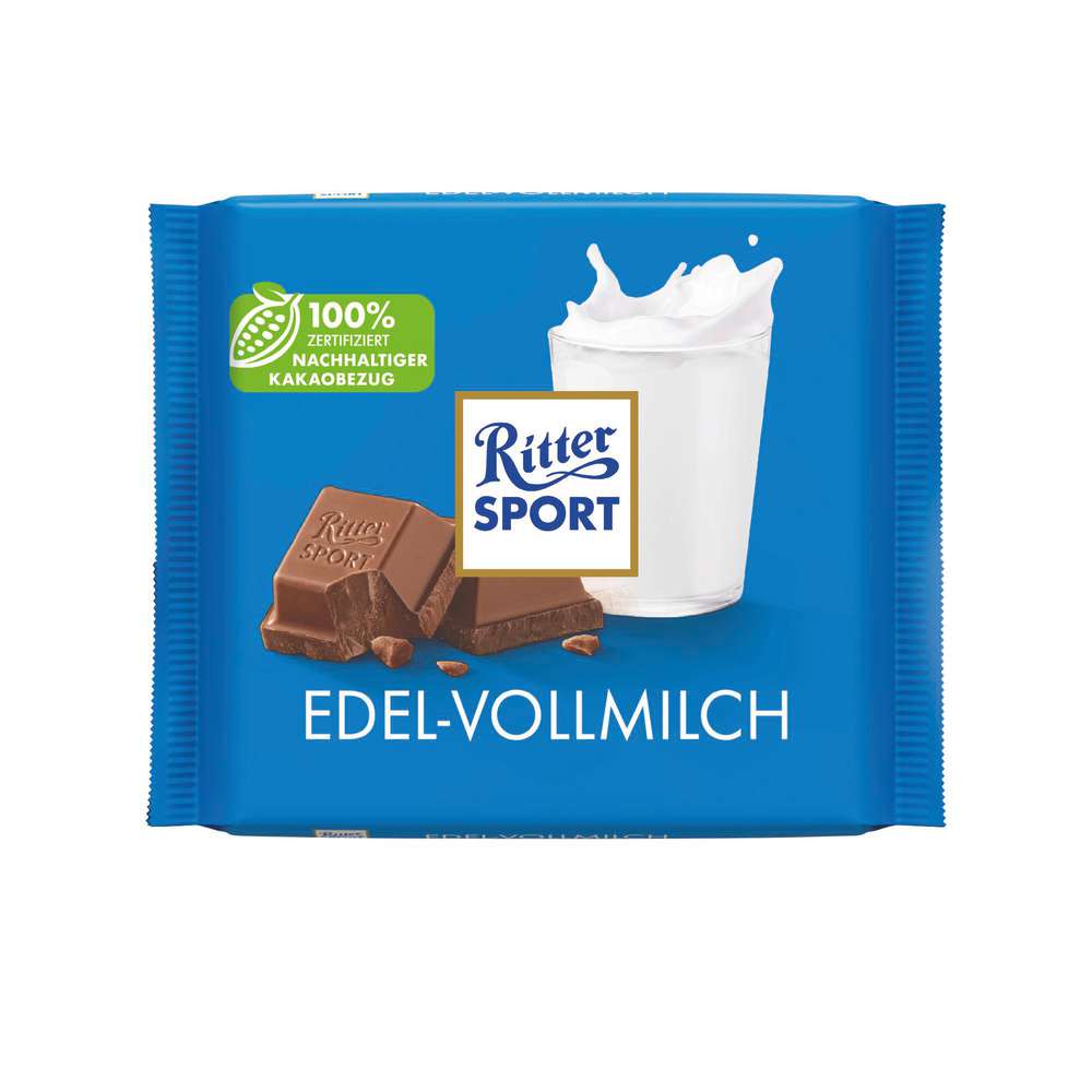 Produktabbildung Ritter Sport Tafelschokolade, Edel-Vollmilch