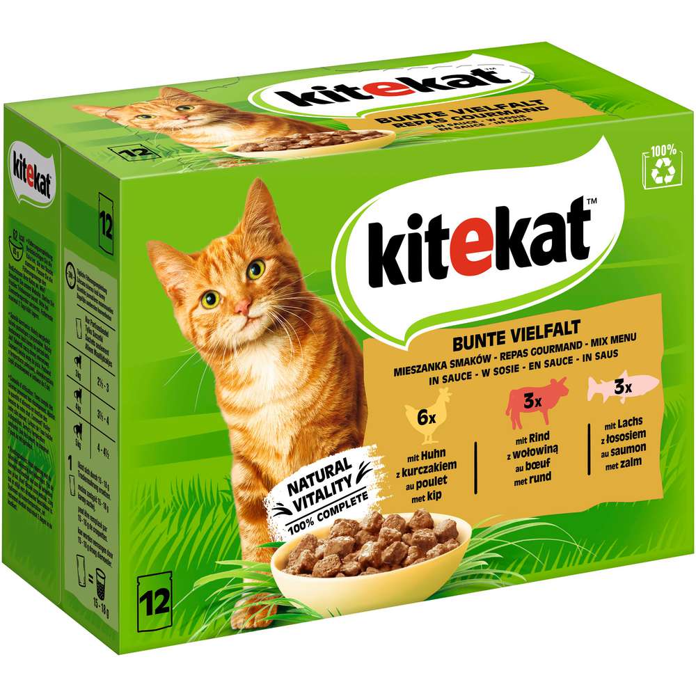 Produktabbildung Kitekat Katzen-Nassfutter Mix, Bunte-Vielfalt