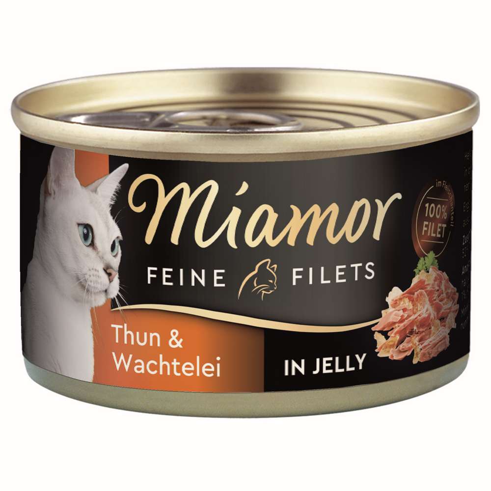 Produktabbildung Miamor Katzen-Nassfutter Feine Filets, Thunfisch/Wachtelei