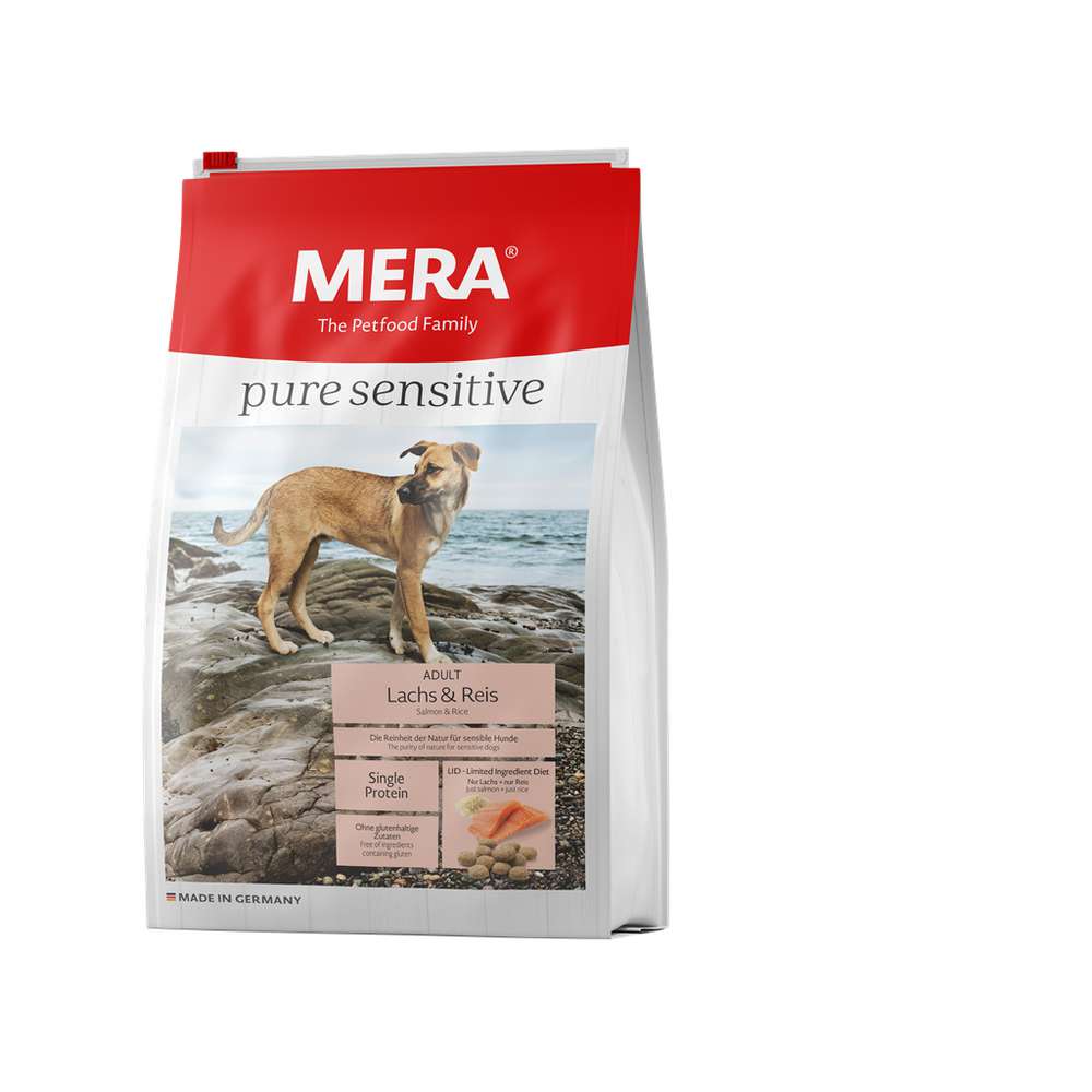 Produktabbildung Mera Hunde-Trockenfutter pure sensitive, Lachs/Reis