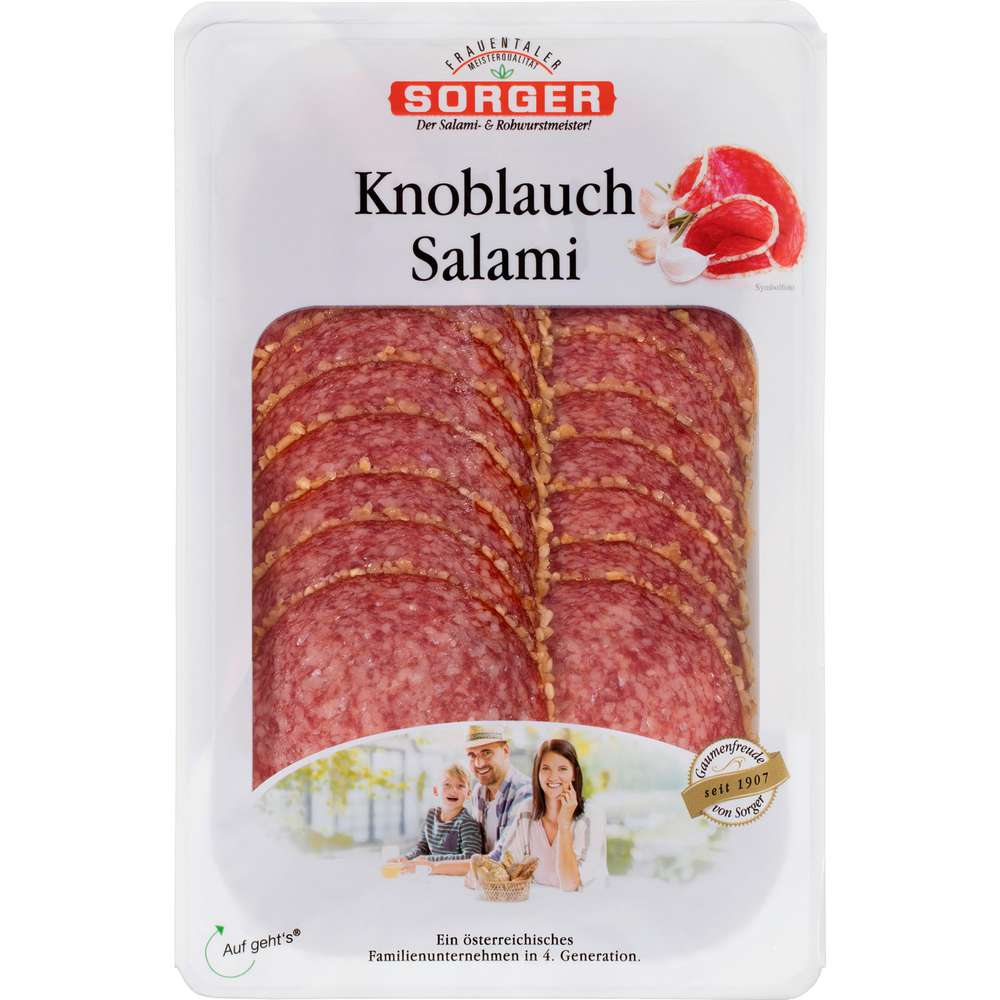 Produktabbildung Sorger Knoblauchsalami