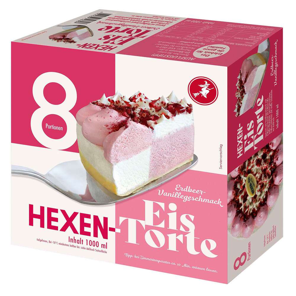 Produktabbildung Hexen-Eis Eistorte Erdbeer-Vanille