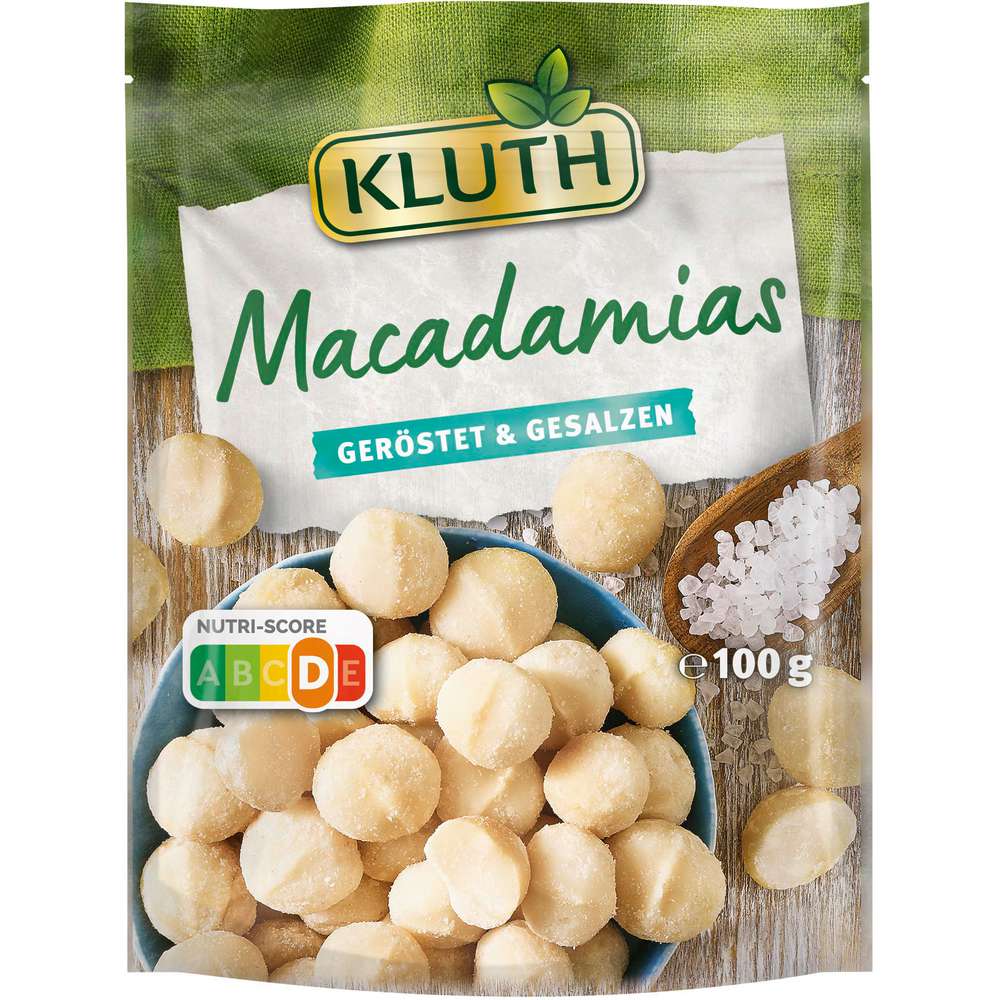 Produktabbildung Kluth Macadamias, geröstet & gesalzen