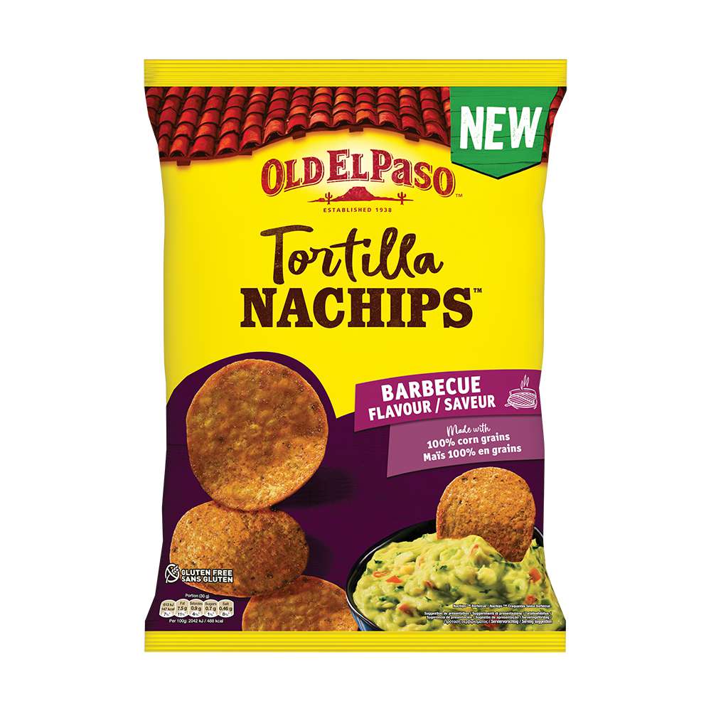 Produktabbildung Old el Paso Tortilla Nachips, Barbecue